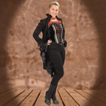 Black Steampunk Stretch Pant 101375
