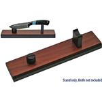 Knife Display Stand - Black / Brown Finish