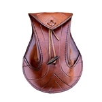 Elven Pouch - Brown Leather