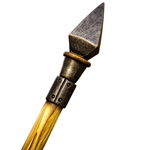 Battle Standard Spear Top – Steel Gray LARP Foam Banner Finial