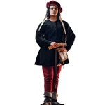 Velvet Medieval Doublet – Cotton Velvet Renaissance & LARP Outer Garment