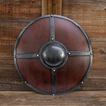 Ironshod Shield - Wood - 23 inches - LARP latex