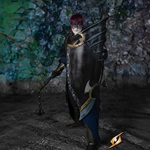 Eventide Shield - LARP Foam - Black and Grey