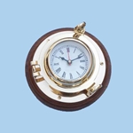 Brass Porthole Clock 10" 143-WC-1429