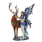 Diantha Fairy and Stag Companion Statue