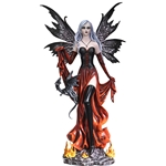 Fire Fairy with Black Dragon