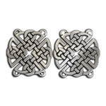 Pewter Round Celtic Knot Cloak Clasp 130.0686