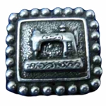 Sewing Machine Pewter Shank Button 107.0760