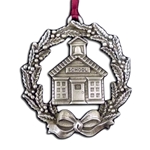Schoolhouse Wreath Christmas Ornament 119.0487