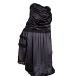 Satin Pegged Skirt 22-C1225
