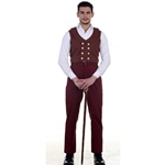 Plus Size Maroon Victorian Trousers  C1329