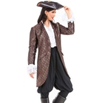 Ladies Brocade Privateer Coat C1364