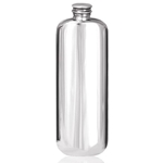 Top Pocket Plain Pewter Flask 3 Ounces