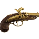 Civil War Philadelphia Derringer Cap Firing Replica - Brass Finish