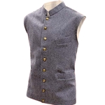 Civil War Era Wool Vest - Gray - Sky Blue
