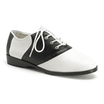 Classic Saddle Shoes - Black and White