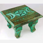 Antiqued Triple Moon Altar Table 45-RAT646S