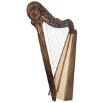Roosbeck Parisian Harp 22-String - Chelby Levers - Walnut