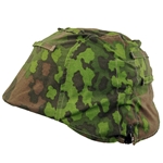 German WWII Oak leaf A SS Mottled Camouflage Helme