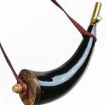 Deluxe Powder Horn with Brass Valve & 60 Gr. Spout