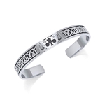 Celtic Knot with Lions in Sterling Silver Bracelet TBG060