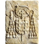 Tile with Templar Cardinal Seal by Marto 56-MHH003