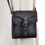 Shoulder Bag - Black Leather