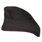 German M38 Panzer Overseas Side Cap - Black EM Enlisted - Repro