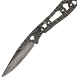 Alabama Damascus Steel - Damascus Knife Blade Heart Cut