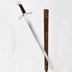 Knightly Arming Sword with adjustable hanging scabbard - Stage Combat Version ,Medieval Longsword - Stage Combat Version