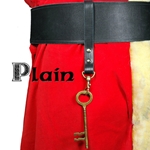 Santa's Brass Key and Leather Fob Set