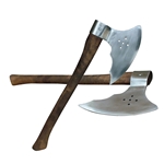 Caintigern Combat-Ready Single-Hand Medieval Battle Axe – Pierced Steel Head