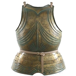 LARP Gothic Cuirass Verdigris Finish