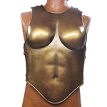 LARP Female Cuirass - Breastplate and Backplate - Bronze
