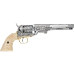 Colt 1851 Navy Revolver Engraved Silver - Non-Firing