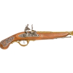 English Flintlock Pistol 18th Century - Non-Firing FD1196L