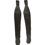 Mail Leggings – Alternating Dome Riveted - Stainless Steel