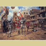 The Battle of St. Albans Medieval Art Print STA-30