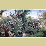 The Battle of Tewkesbury Medieval Art Print TY-35