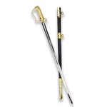 1805 Pattern Royal Navy Officer’s Sword Replica with Leather Scabbard