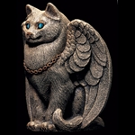 Good Cat Candlelamp with Stone Finish