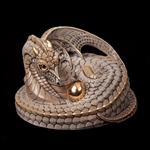 Mother Coiled Dragon Sculpture - Stone 511-Stone