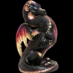 Emperor Dragon Sculpture Black Gold