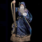 Large Wizard Sculpture in Peacock Finish