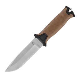 Strongarm Fixed Blade Cyber PE - Coyote Handle,Gerber Strongarm Fixed Blade Knife - Coyote Brown Handle