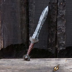 Battleworn Celtic Leaf Short Sword - LARP Foam - 23 in