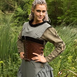 Margot Leather Corset - Epic Black/Brown