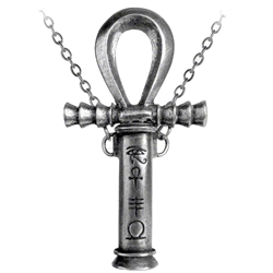 Ankh of the Dead Necklace Pewter Alchemy P221