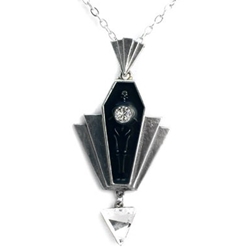 Coco Casket Jewel Pendant Pewter Alchemy P613