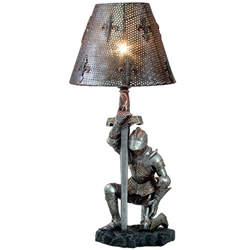 Kneeling Knight Table Lamp 11909
